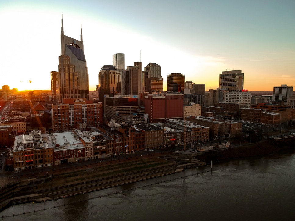 Downtown Nashville.